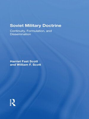 cover image of Soviet Military Doctrine